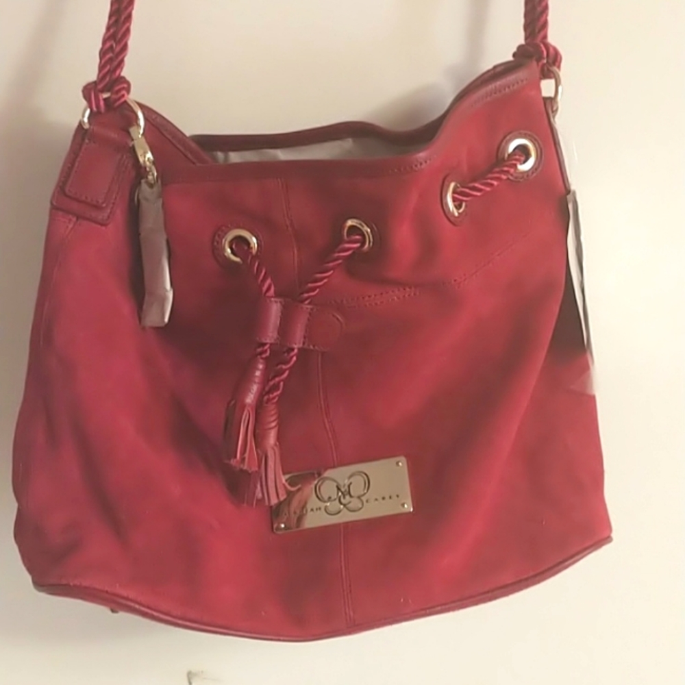 Mariah Carey Satchel Red Leather